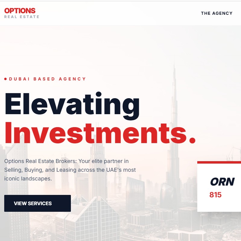 Options Real Estate | Dubai's Premier Agency